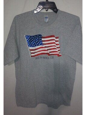 American Flag L Mens Born 2018 Short Sleeved T-Shirt